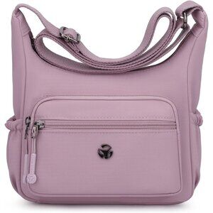 Waterproof Nylon Crossbody Bag for Women Small Multi-Pocket Shoulder Purse
